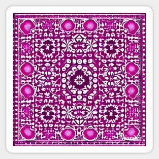 Magenta Aesthetic Pattern Sticker